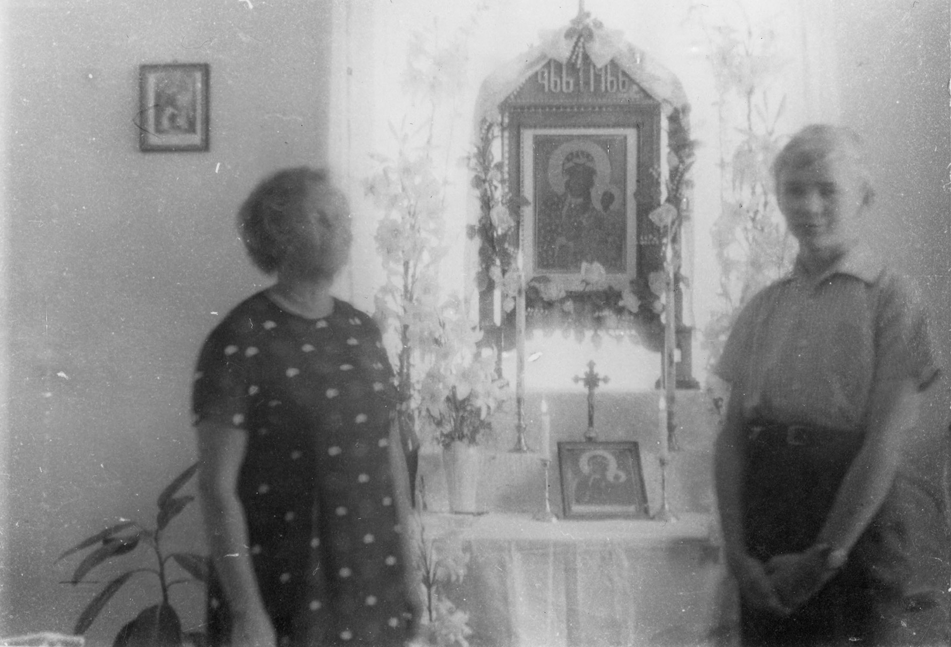 1966 | Peregrynacja obrazu z okazji 1000-lecia chrztu Polski - na zdjęciu: Irena i Tadeusz Stelmach | z arch. Tadeusza Stelmacha