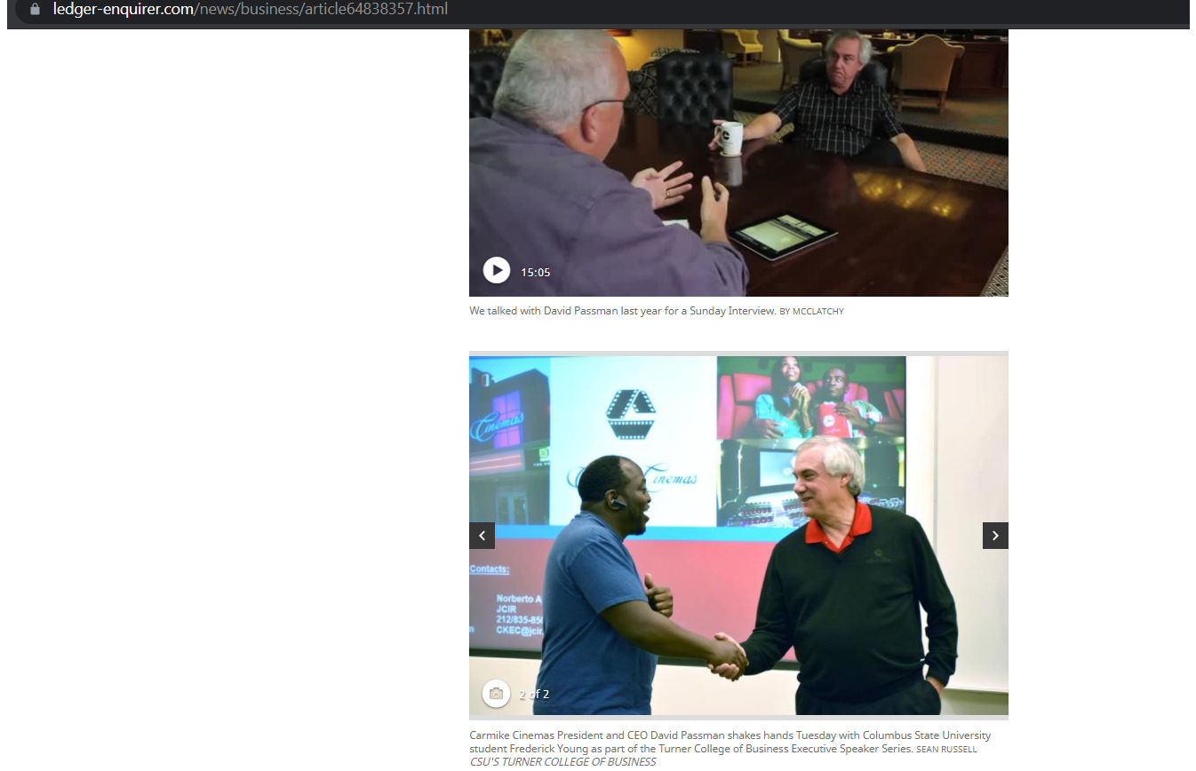 Executive Speaker series on news website