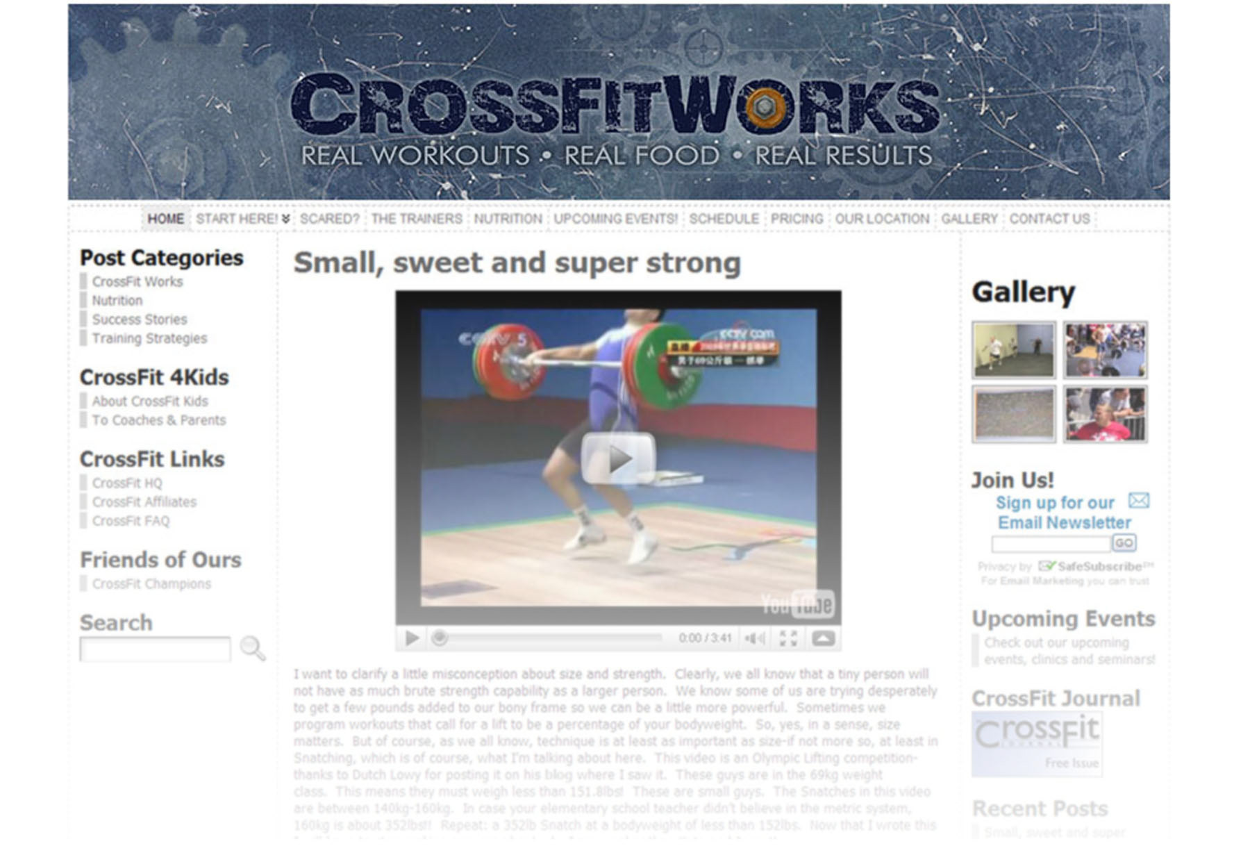 Masthead for website