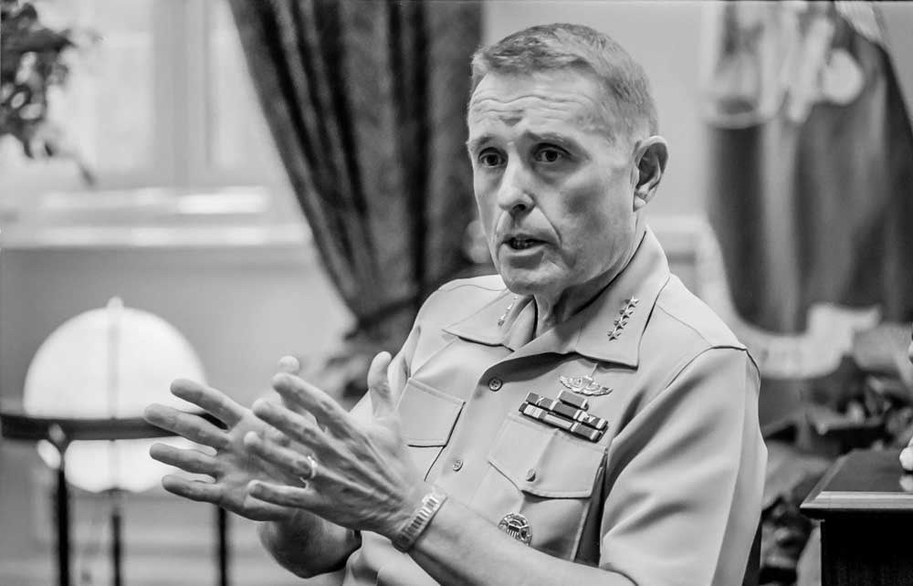 Gen. Carl E. Mundy Jr., Commondant of the U.S. Marine Corps, May 18, 1993