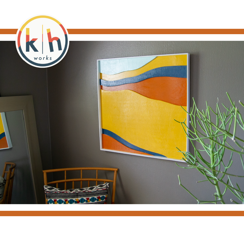 Multicolor #2 SOLD 2'x2' Wooden Relief from Abstracts from Natural Design Collection