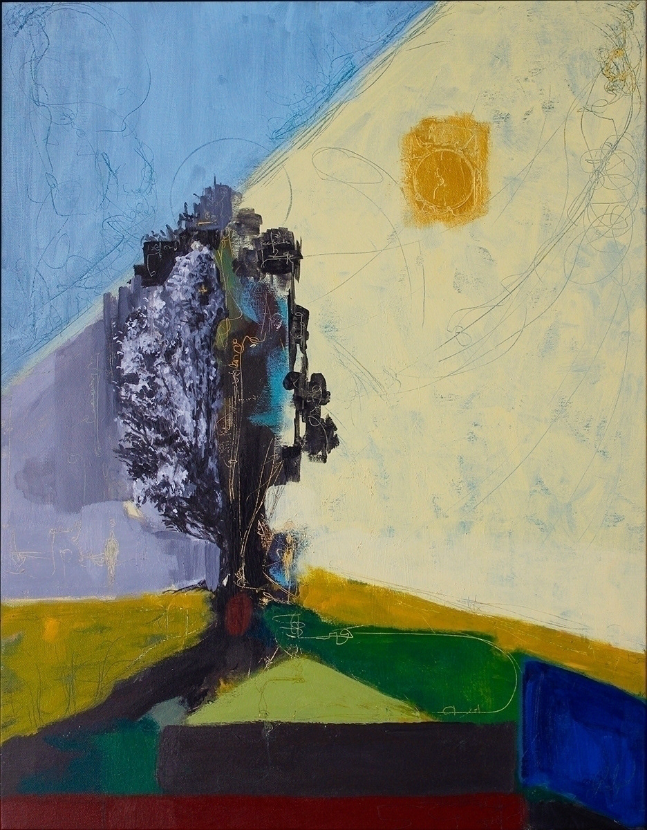 Un árbol, 2019. Acrílico sobre lienzo