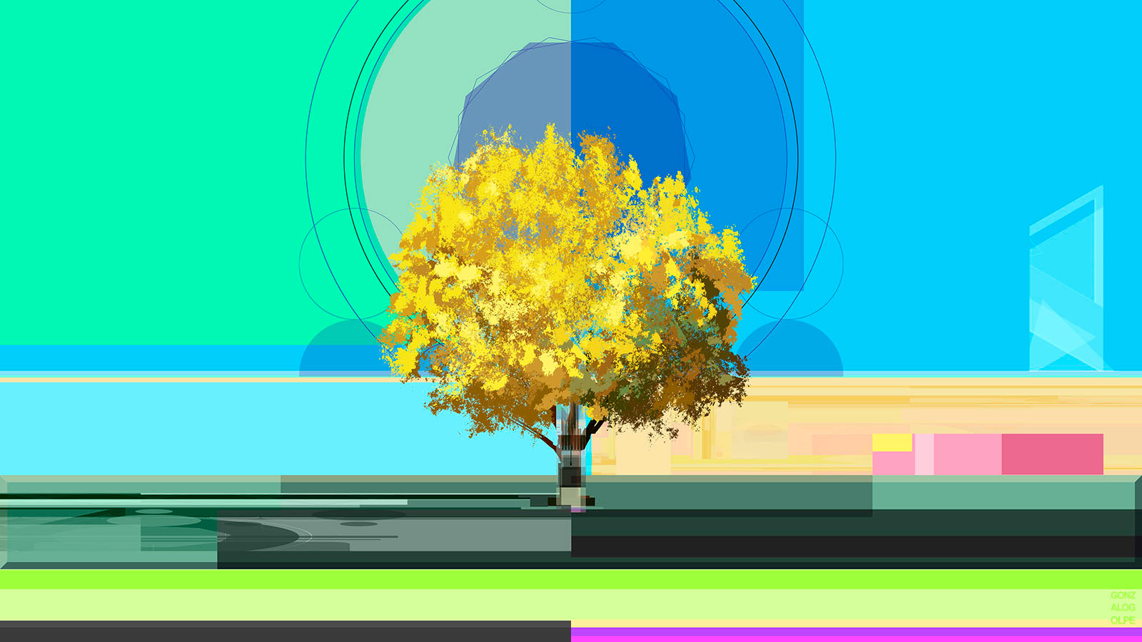 Ash tree, 2020. Digital