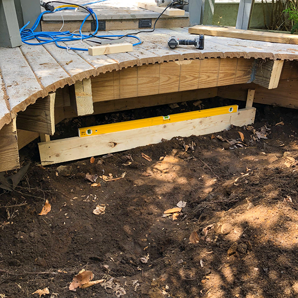 Peter Hollander Concrete Slab for Hot Tub