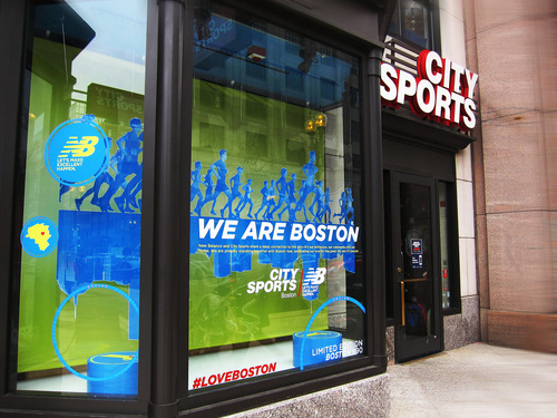 Boston City Sports Window Display