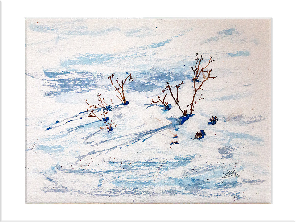 Filomena I. Acuarela, 24x32 cm