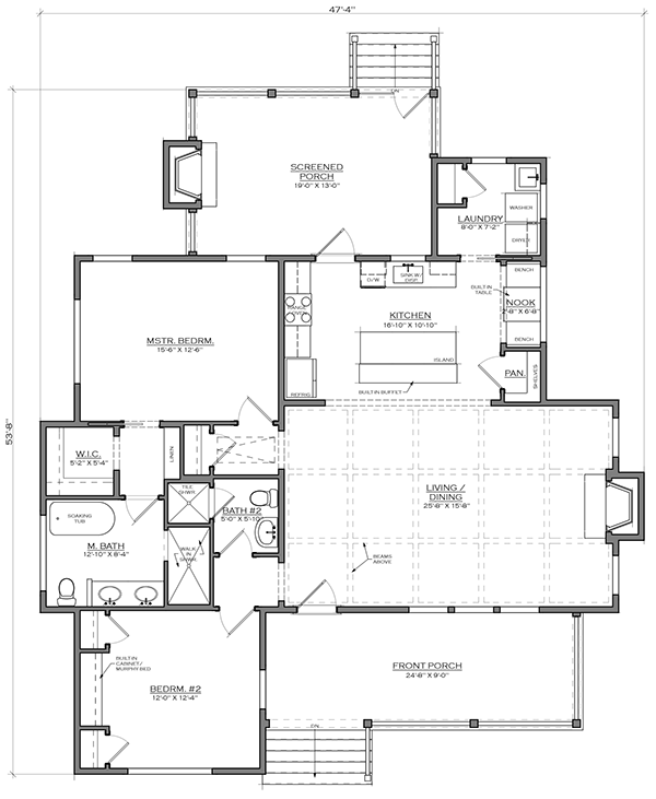 LiveWell Home Design - 2 bed / 2 bath - 1,428 sq ft