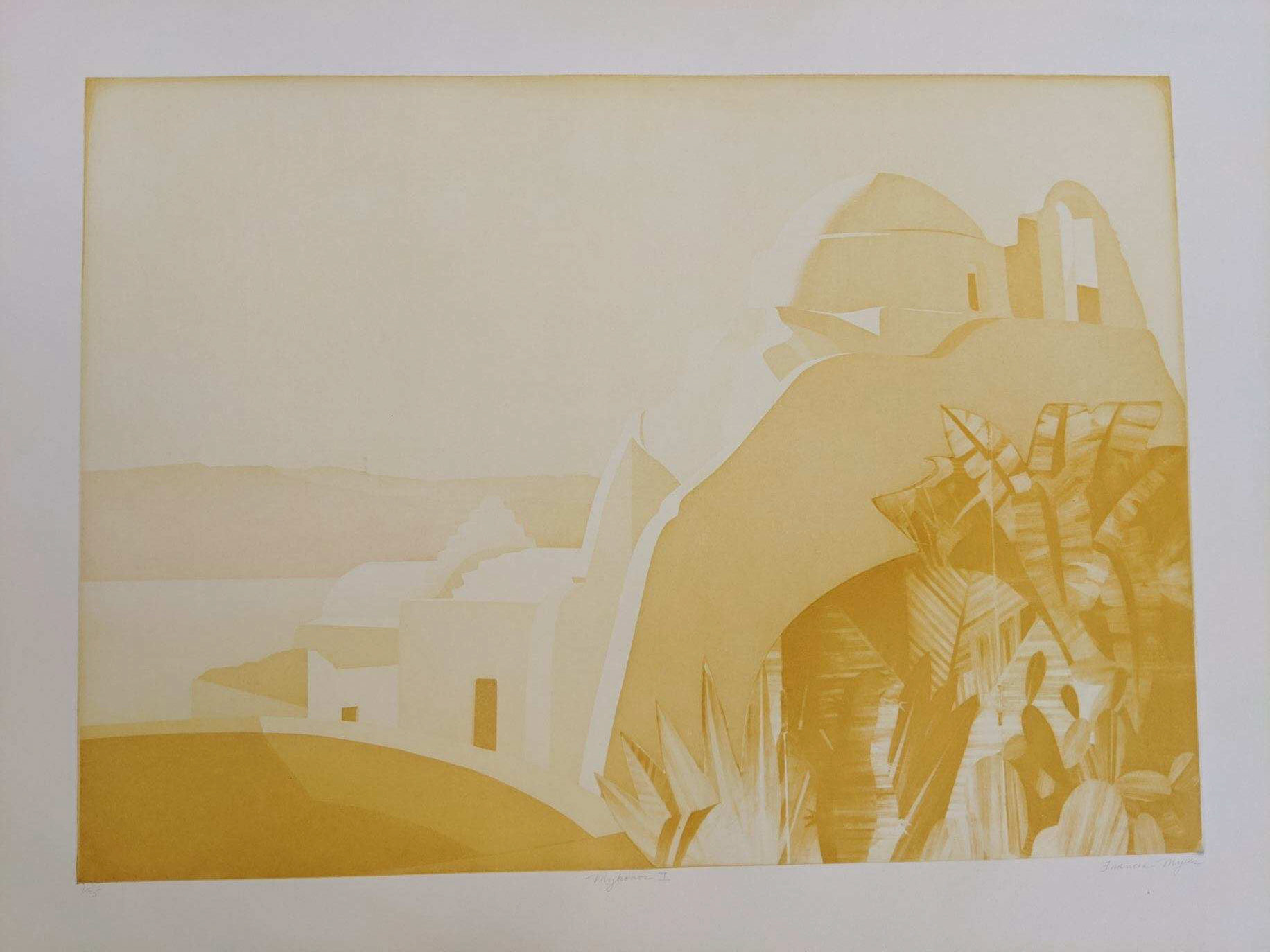 Mykonos II - 27.5" x 19.5"