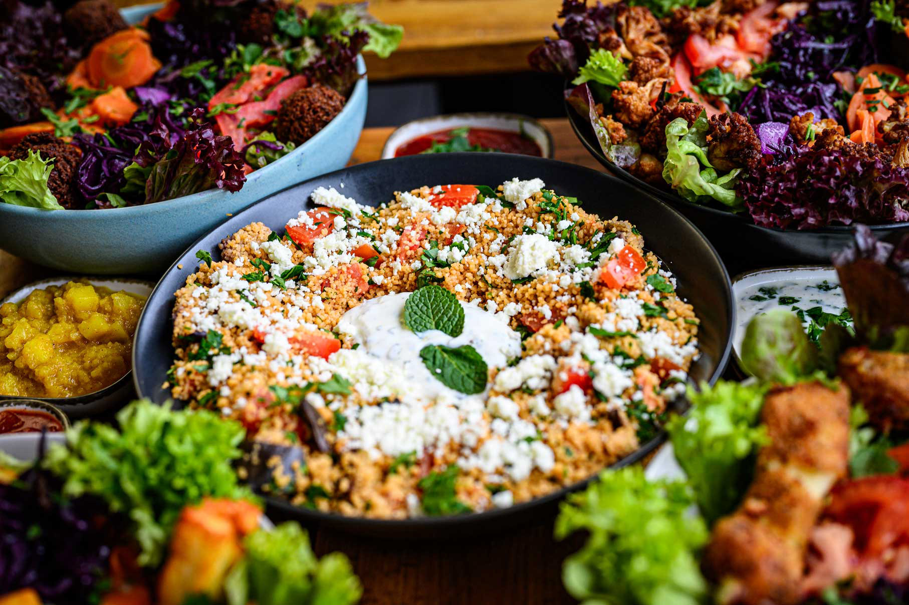 foodfotografie, würzburg, veggie bros, salate, couscous, fotograf, volkach