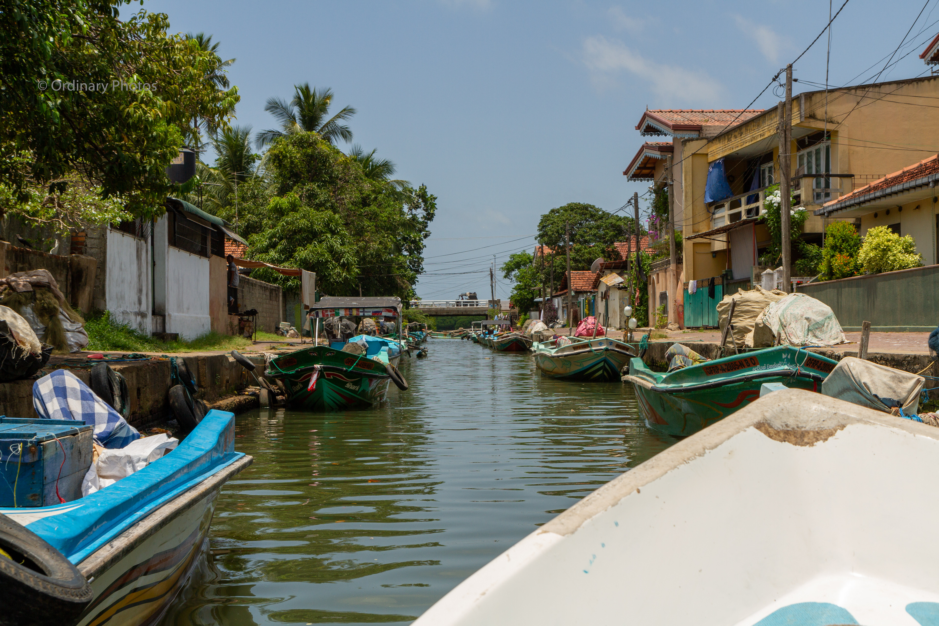 Op weg naar de Negombo-lagune via het Dutch Canal