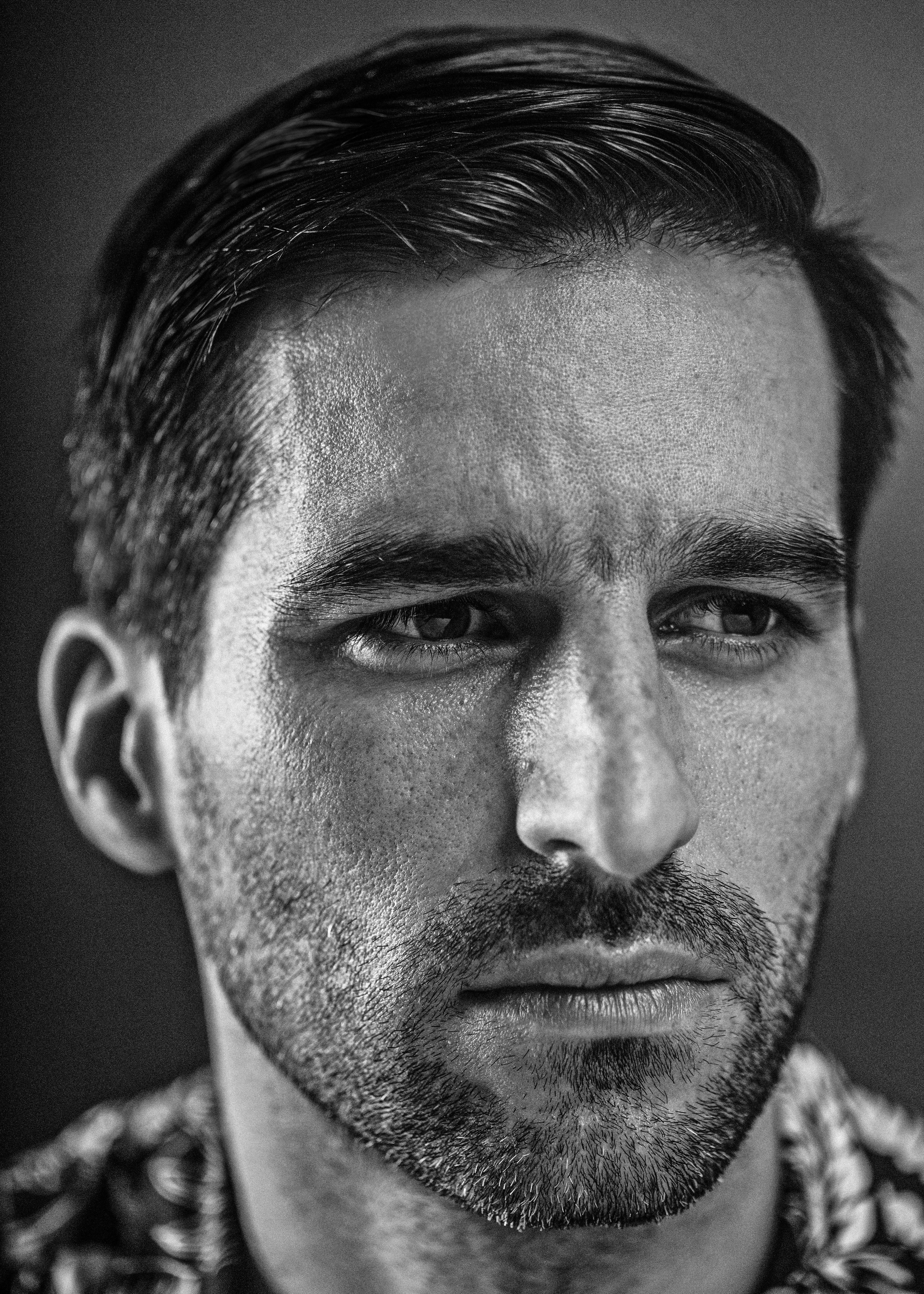 Olivier hero dressen black and white self portrait
