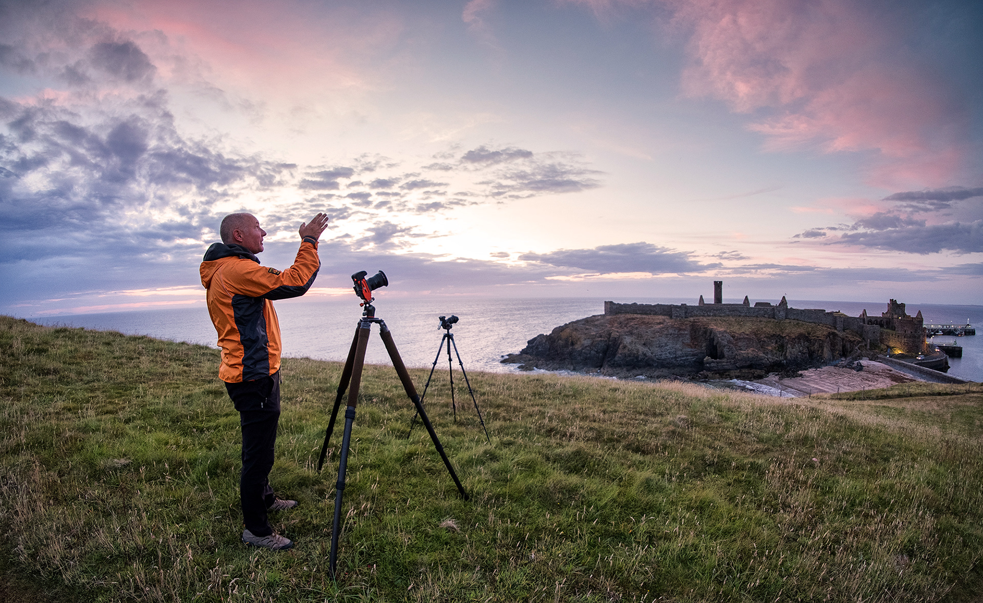 Sunset at Peel Castle
