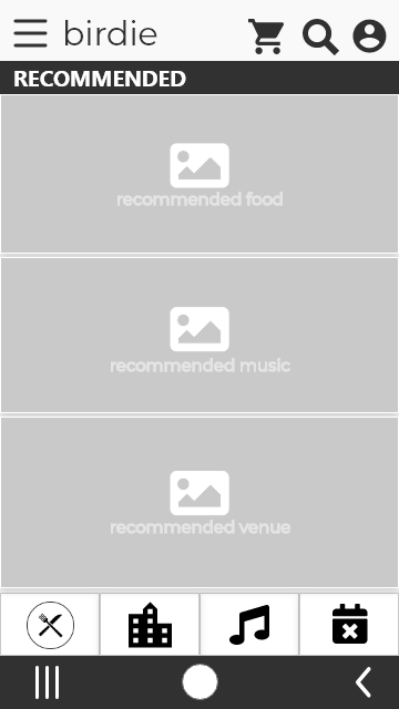 Users can opt to go straight for recommendations based on Google GPS location. Eliminating the need to hand select experiences but are already paired based on time, location and preference.