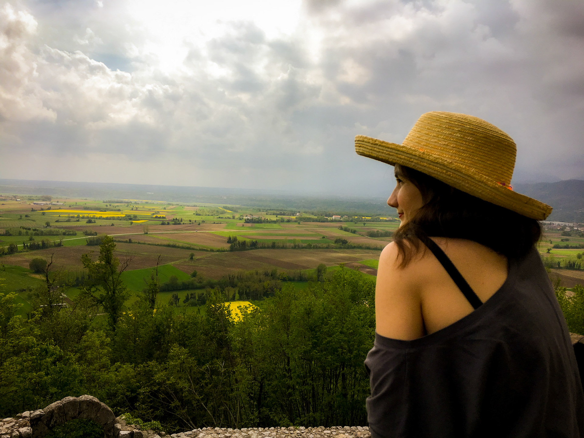 from castle ruins near Travesio