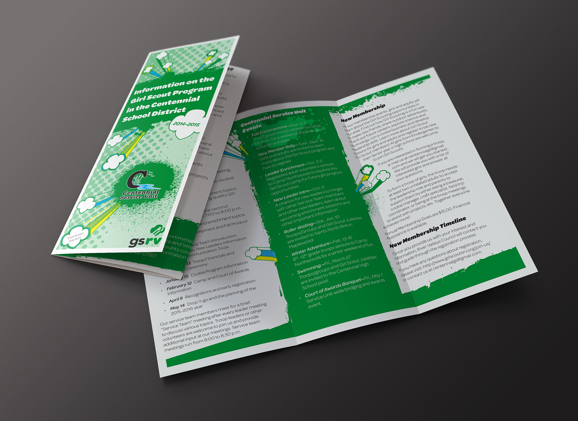 Girl Scout Service Unit Brochure.