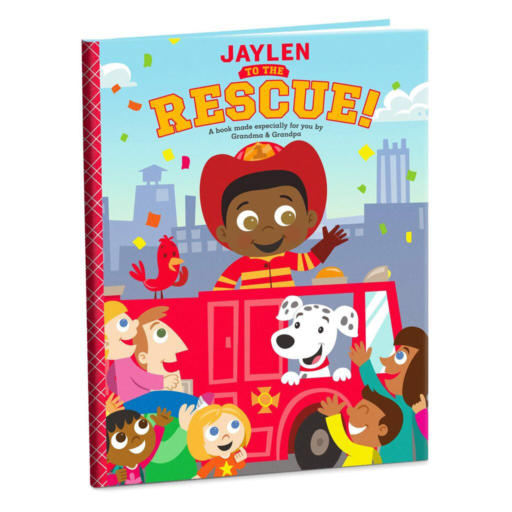 "To the Rescue" Personalized Book; Design and Illustration; © Hallmark Cards, Inc.