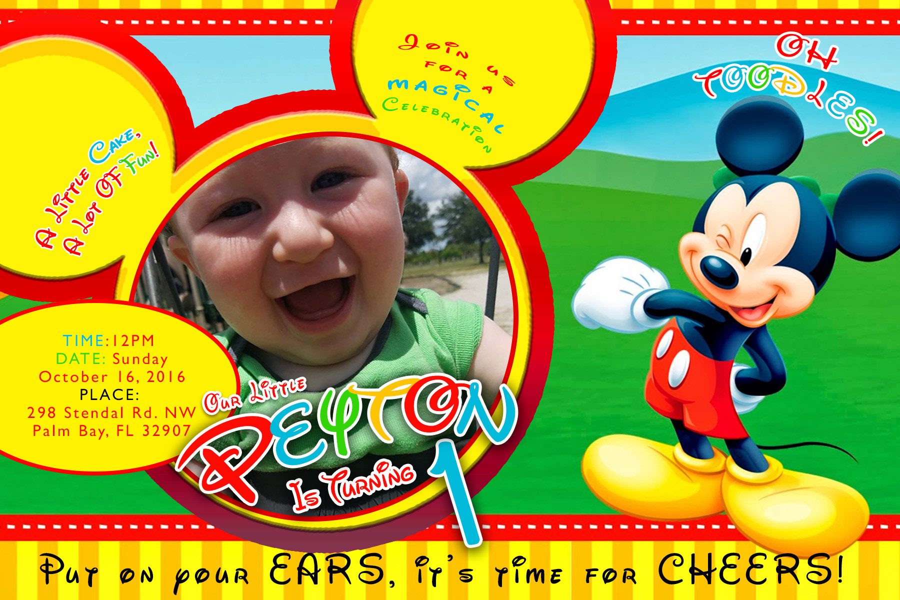1st Birthday Invite