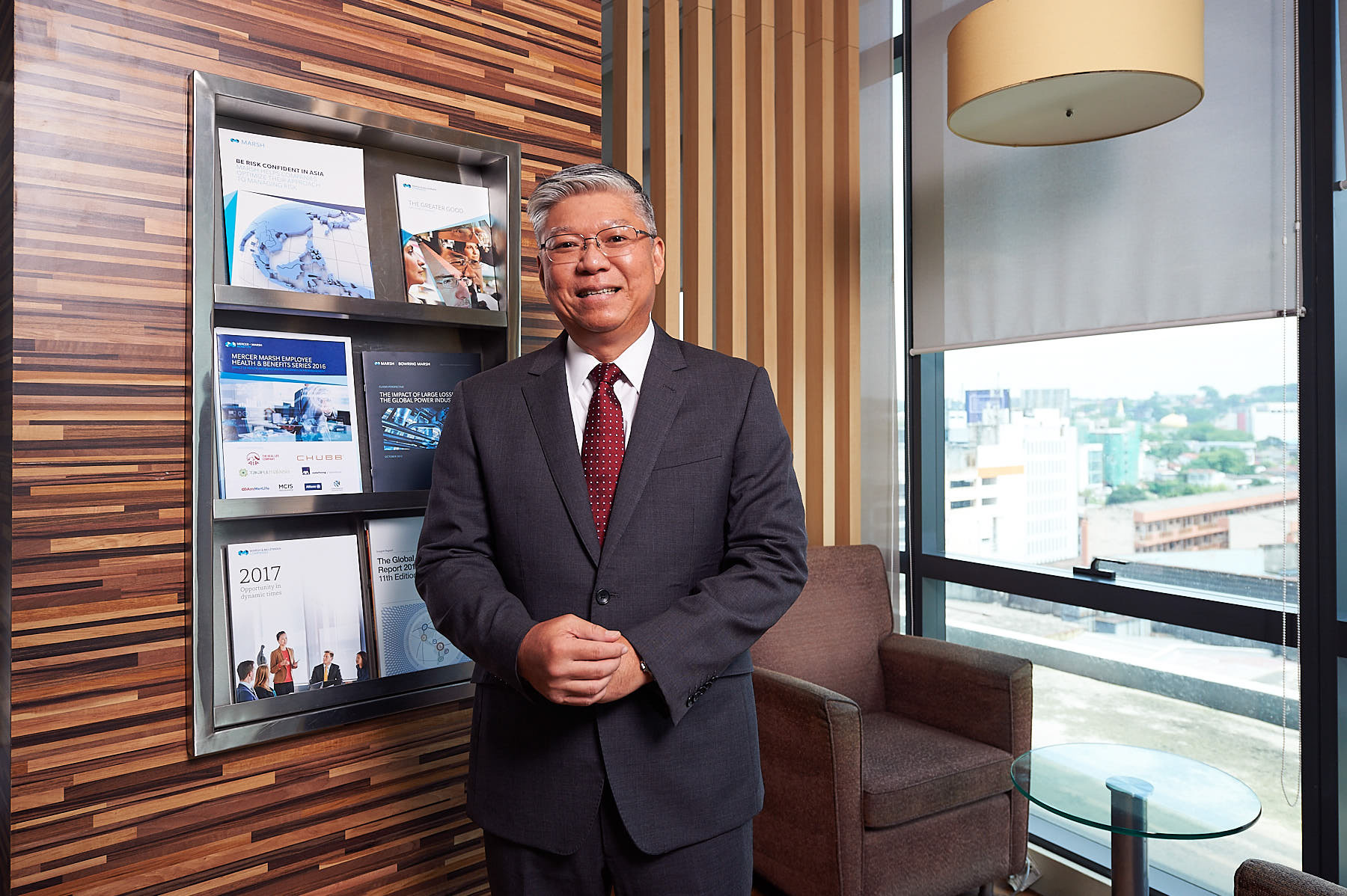 Portrait Shoot of Marsh Insurance CEO Mr. CB Lim, Rob Waller Photography