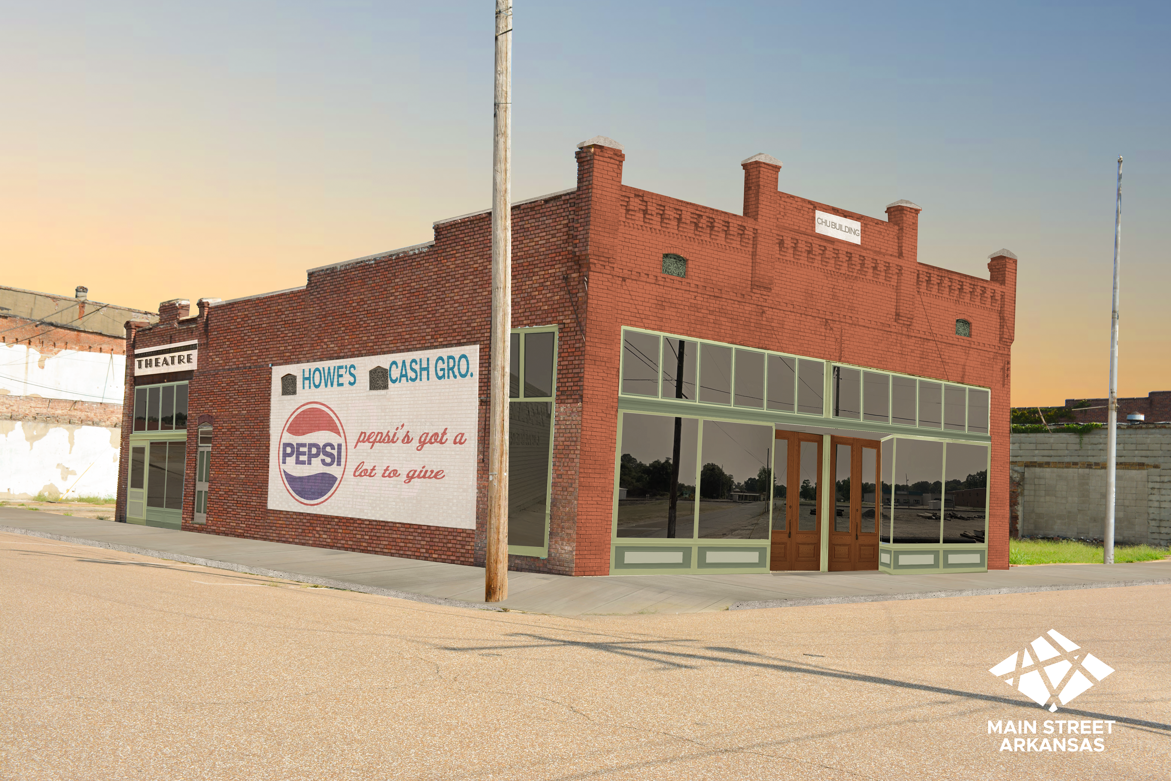 Conceptual design of improving the facade