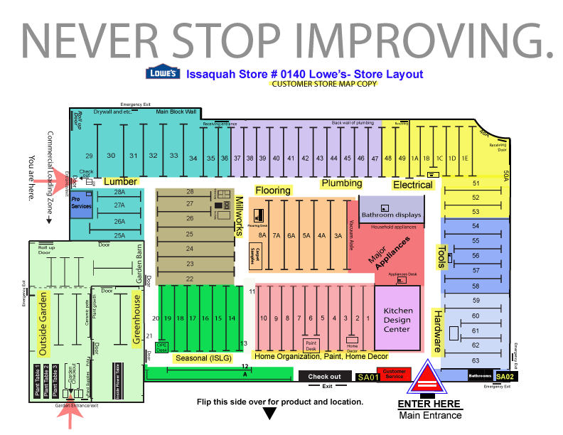 Lowe's Aisle Layout