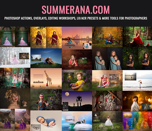 Summerana Photoshop Actions, Overlays, Brushes & Lightroom presets
