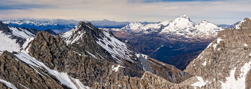 Over the Southern Alps out of Wanaka - Otago