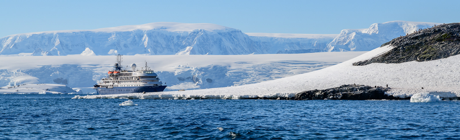 At anchor near Mikkelsen Island