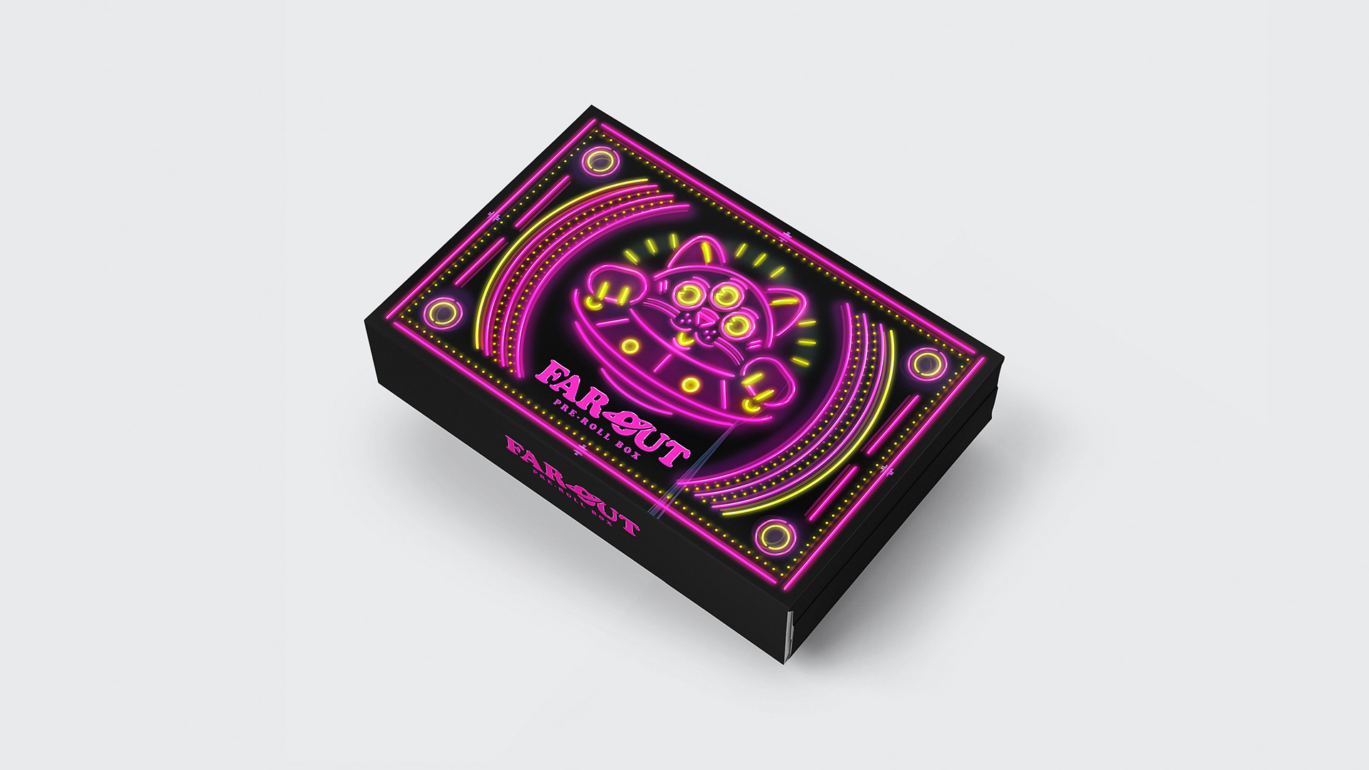 Far Out Pre-Roll Weed Box Cannabis California Design by Jeffrey Dirkse