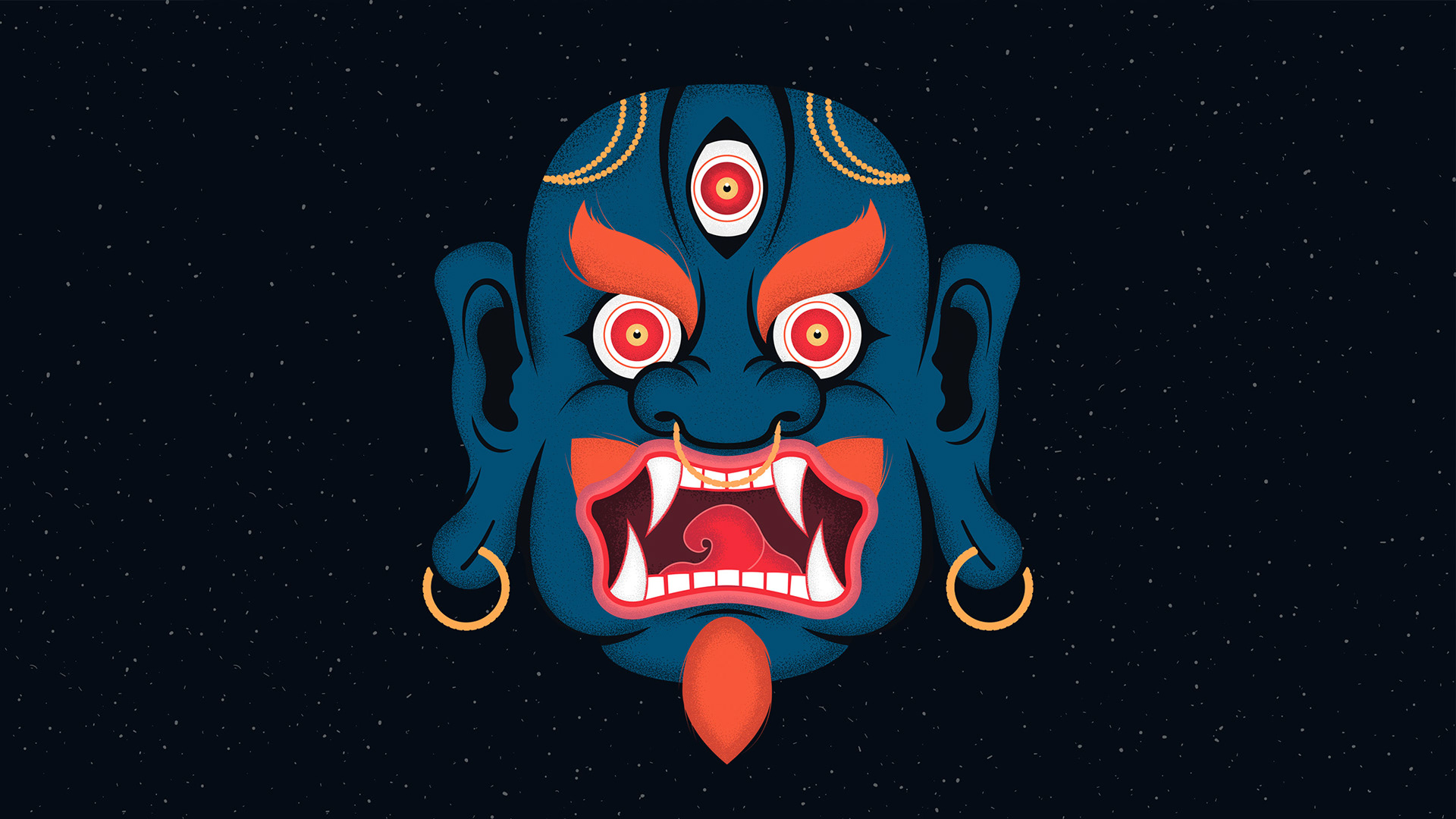 Base Traxx Drum and Bass Tibetan Illustration Artwork by Jeffrey Dirkse
