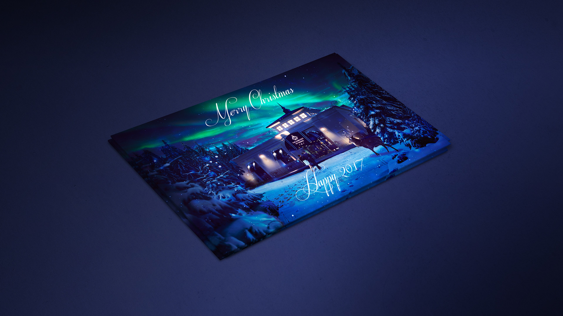 The Embassy of Dining Christmas Card Mockup by Jeffrey Dirkse