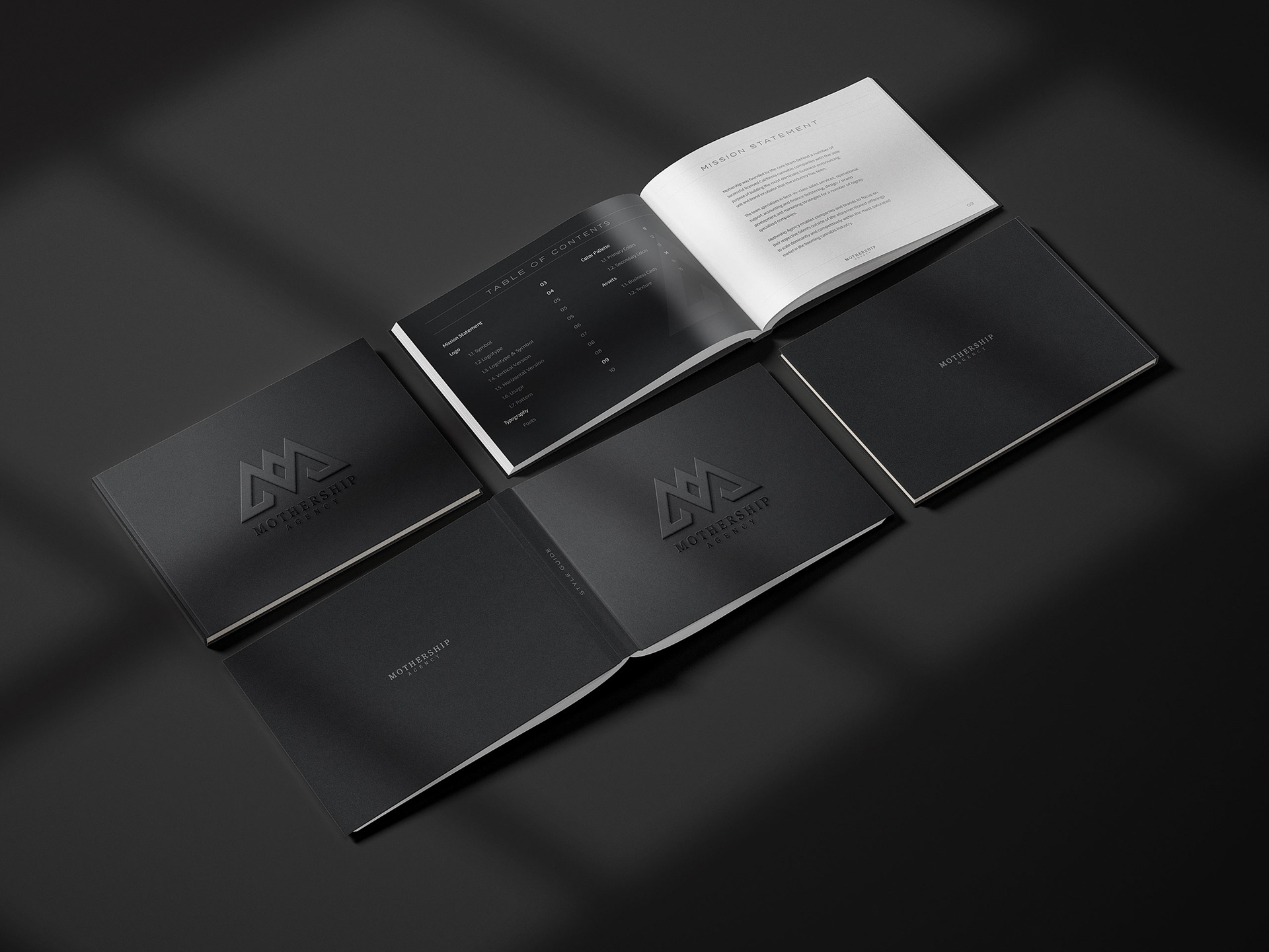 Mothership Agency Cannabis California Weed Style Guide Design by Jeffrey Dirkse