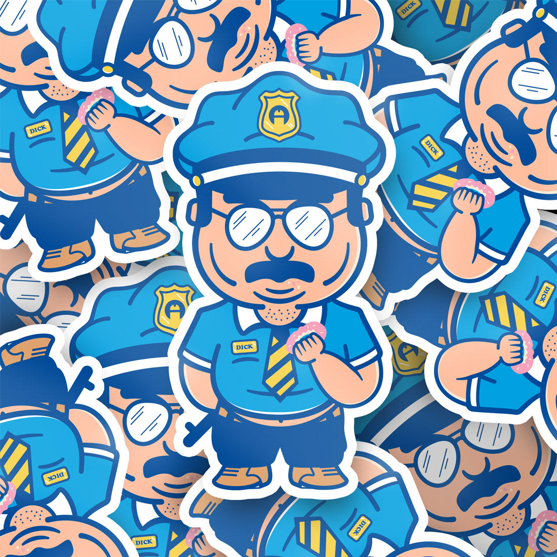 Far Out - Cosmic Infused Weed Officer Character Illustration by Jeffrey Dirkse