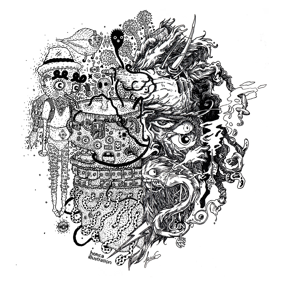 "It'll look bonkers" A collaboration with illustrator Louis Honca http://www.louishonca.com/