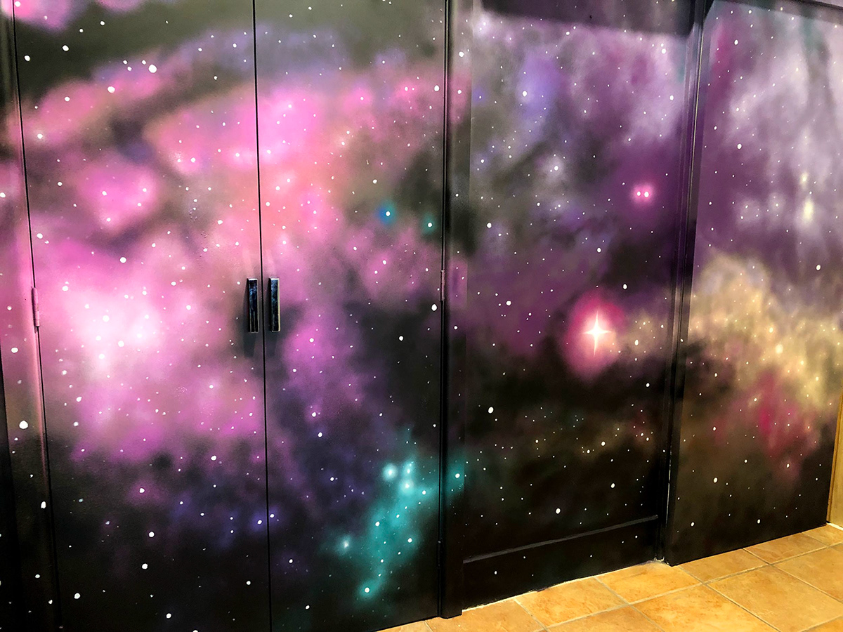 Fangaroo Mural Artist Outer Space Interior Mural