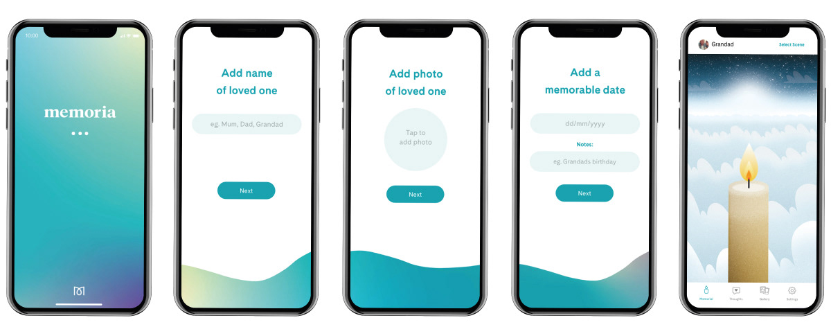 Screenshots of app 1