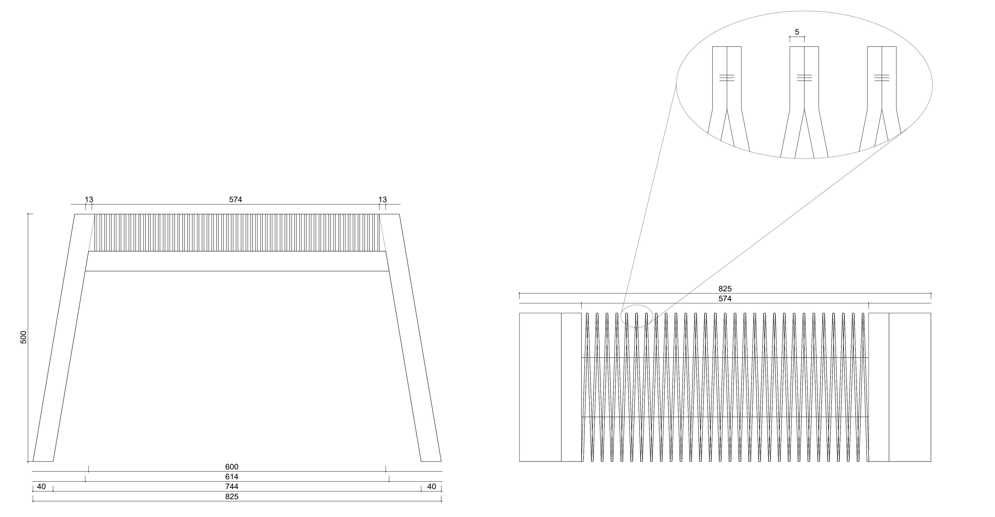 Detailplan Mehrsitzer