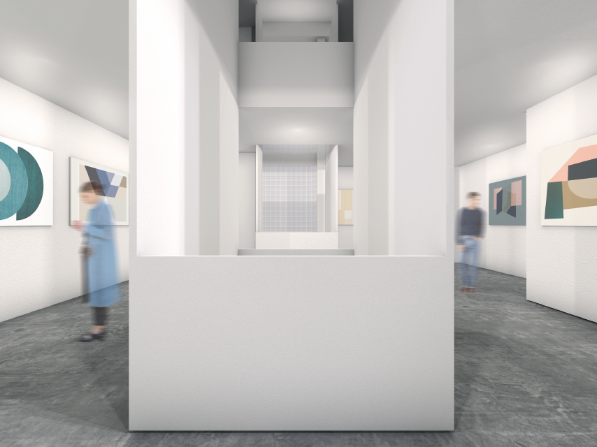 Atmosphärische Darstellung Museum