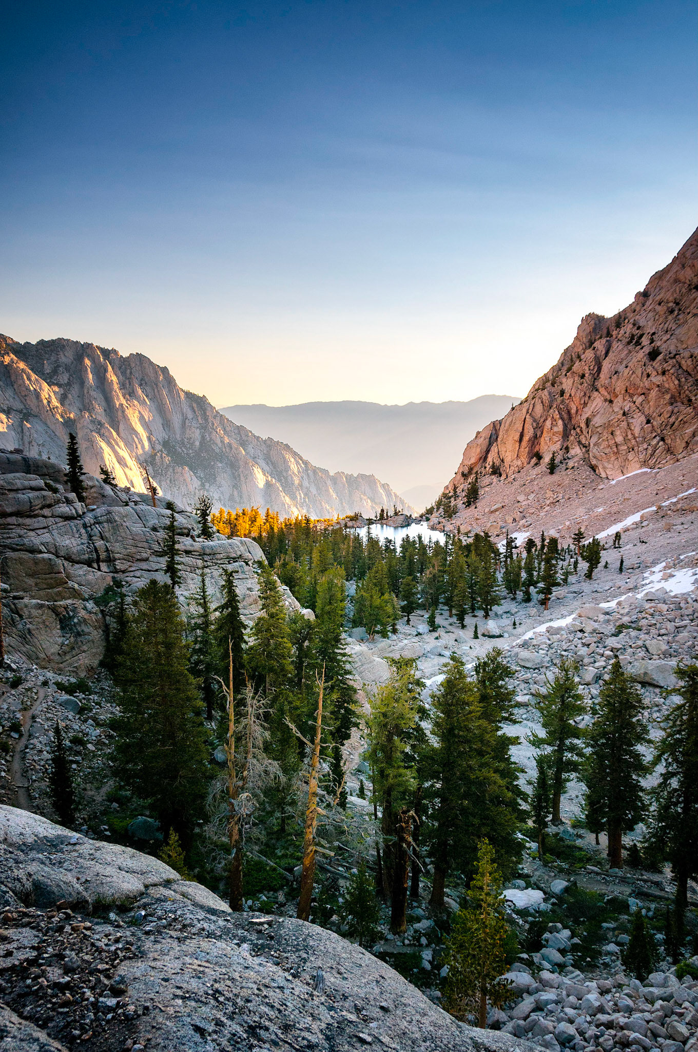 Mt Whitney Trail at Sunrise