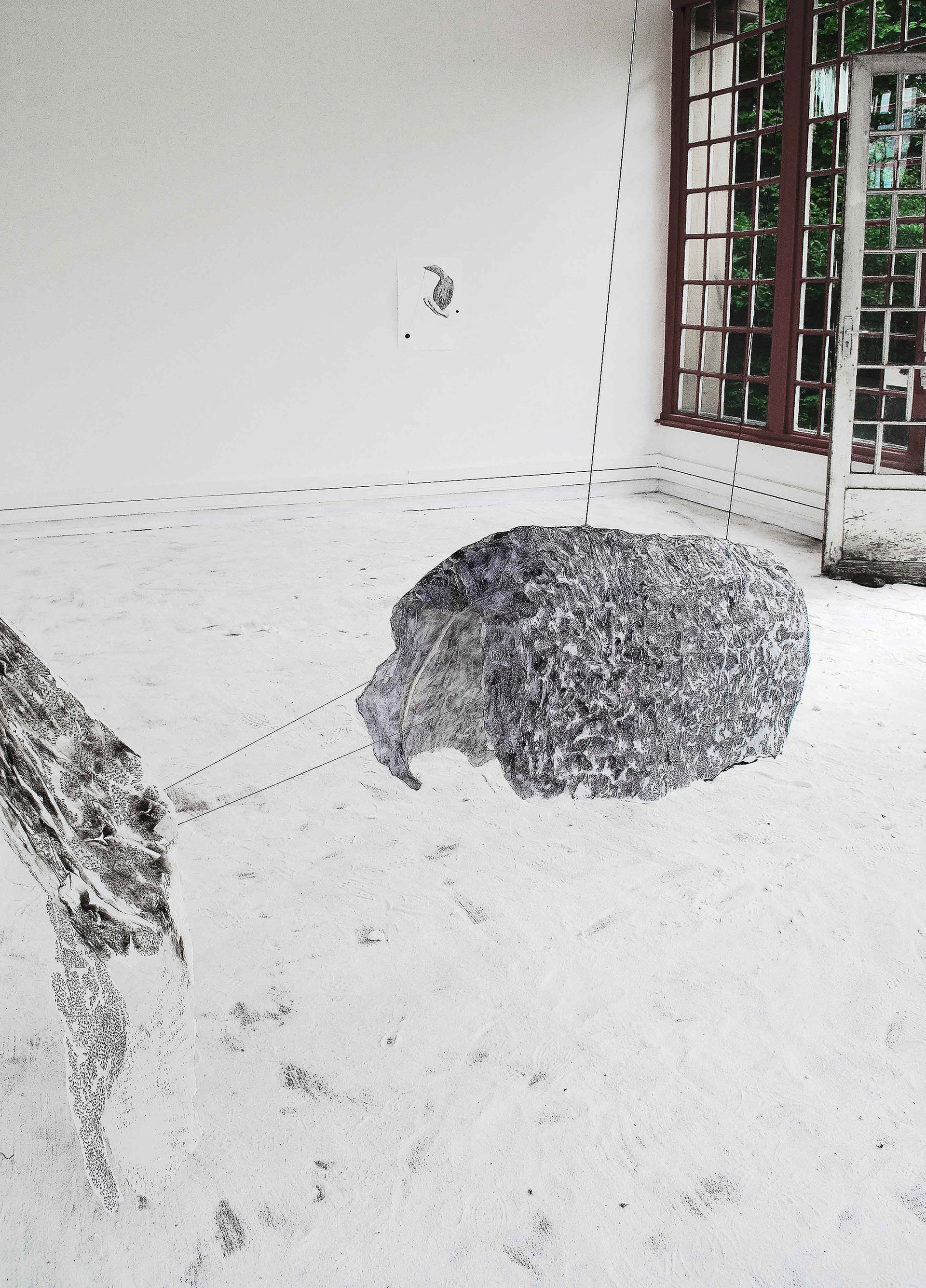 "Wings for walking" work in progress about time and transformation
