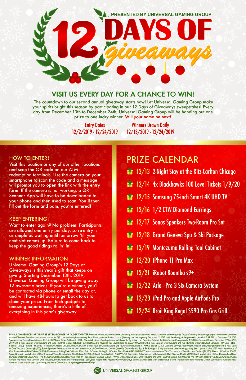 12 Days of Giveaways