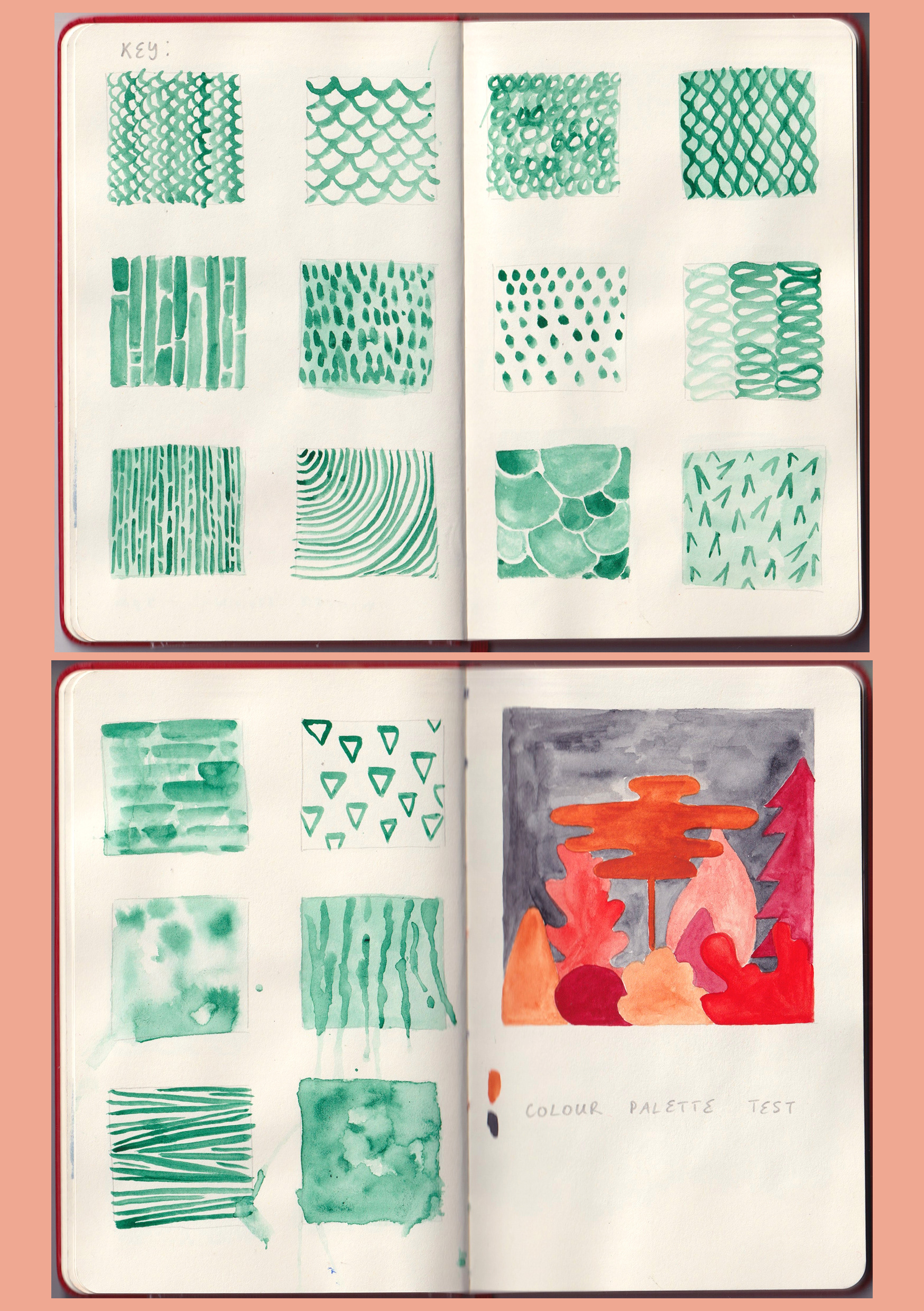 Experimenting with mark making