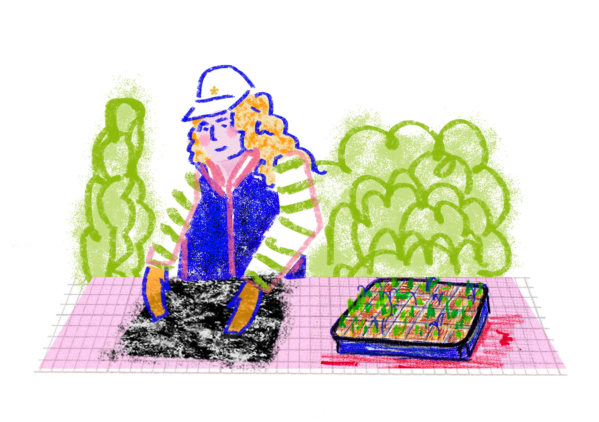 Reworking this idea using a mix of hand and digital drawings.