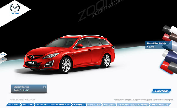 Mazda configurator usa