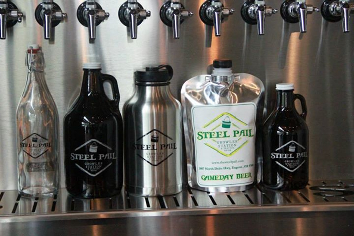 kelly hardgrave Steel Pail Growler Fill Station