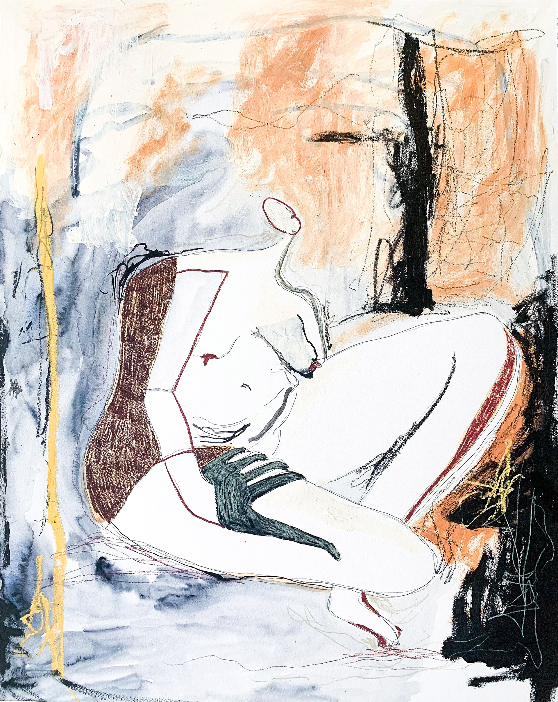 Keep 16 x 20 inches Mixed Media on Cotton Paper