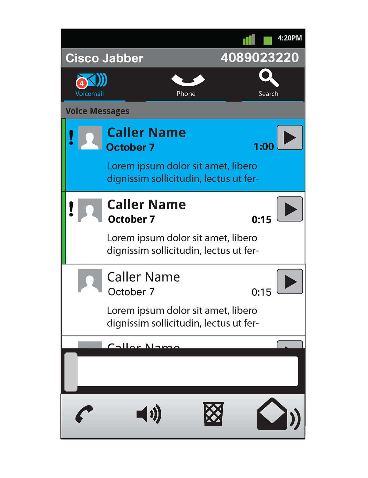 Wendy Boucher Fischer Voicemail UX For Cisco Jabber For Android