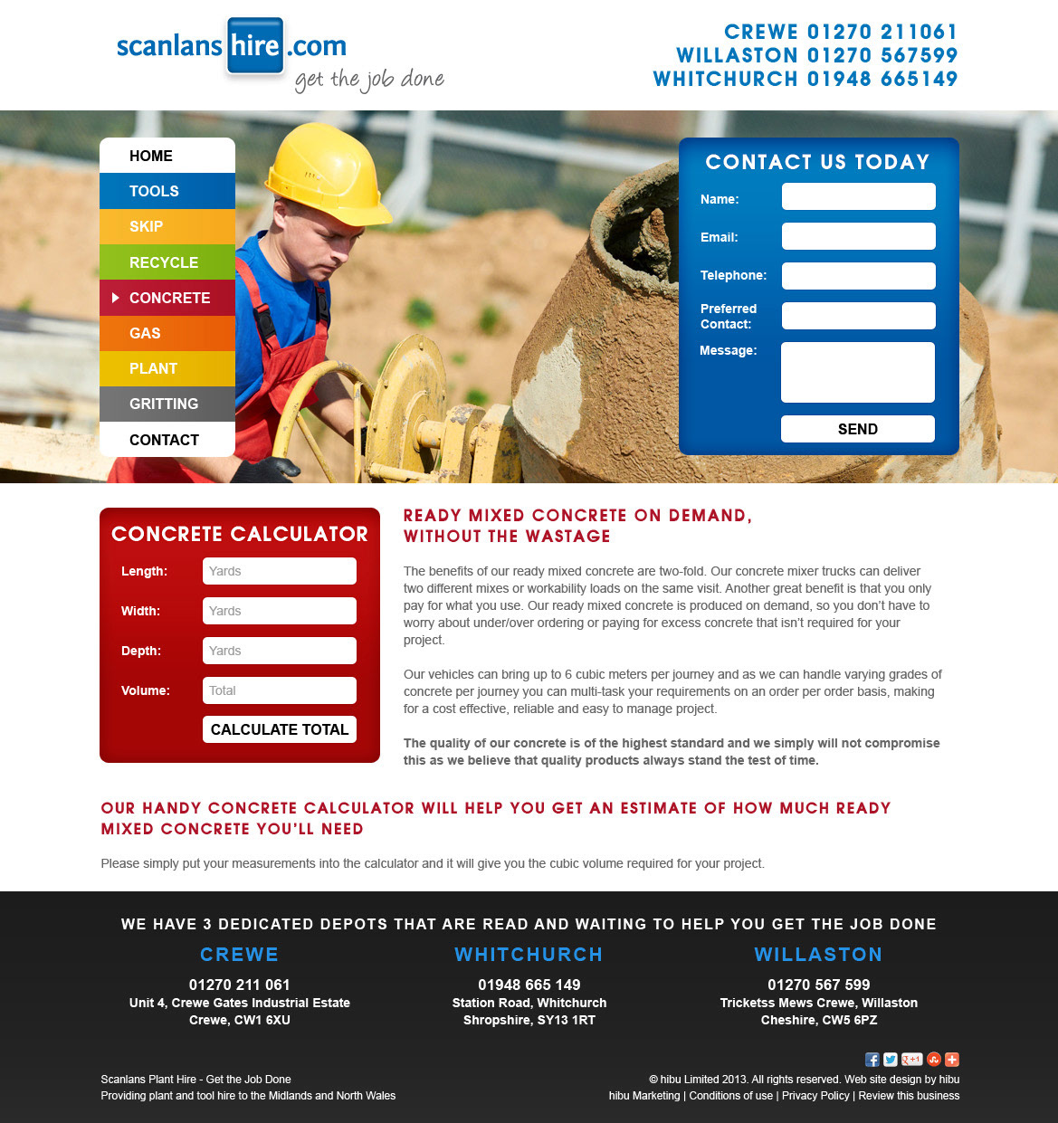 Scanlans Hire Calculator