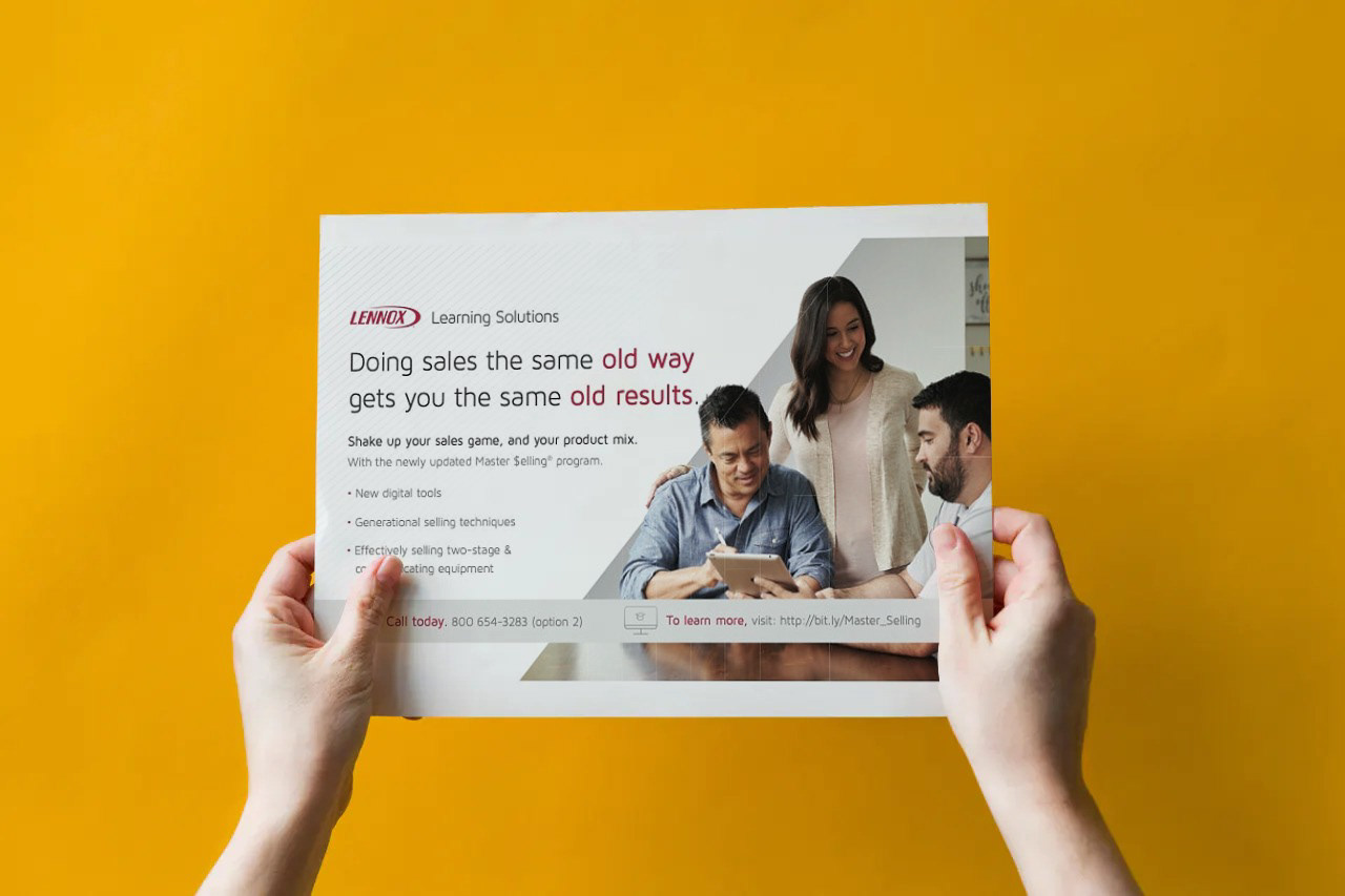 HVAC sales training ad published in HVAC Business.