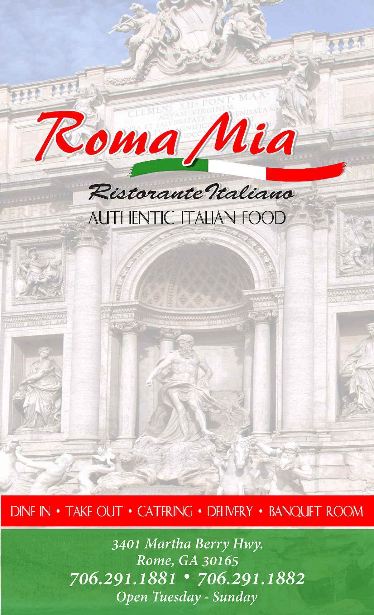 Roma Mia - MENU