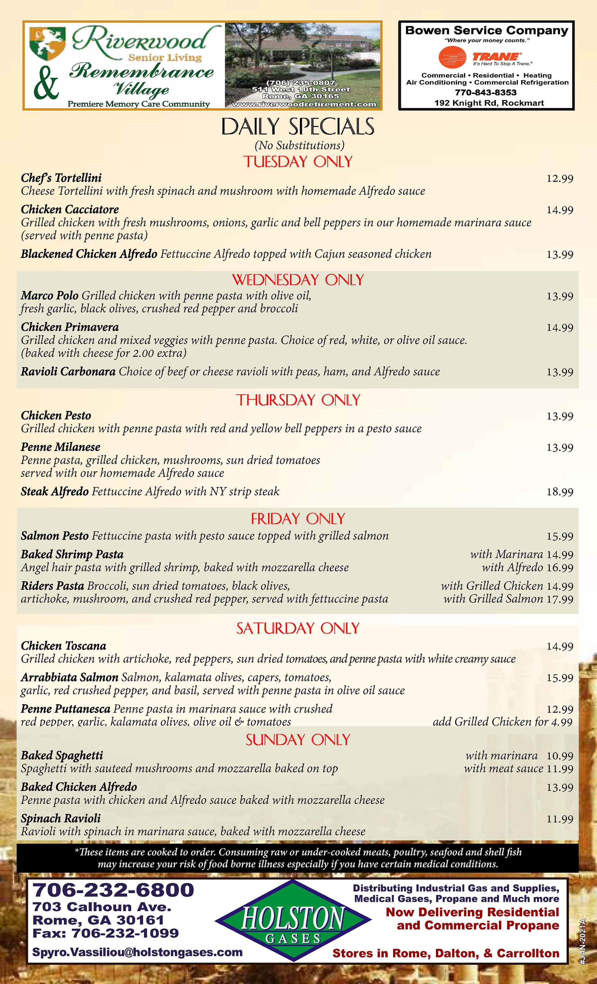 Roma Mia - MENU